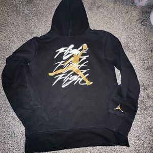 Jordan Black Sweater with Gold Logo
